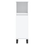 vidaXL Ensemble de meubles salle de bain 3 Pièces blanc bois d'ingénierie