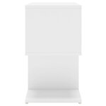 vidaXL Tables de chevet 2 Pièces blanc 50x30x51 5 cm bois d'ingénierie