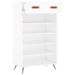 vidaXL Armoire à chaussures blanc 60x35x105 cm bois d'ingénierie