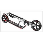 Hudora 14724/01 - Trottinette Aluminium Big Wheel RX 205. Noir et rouge
