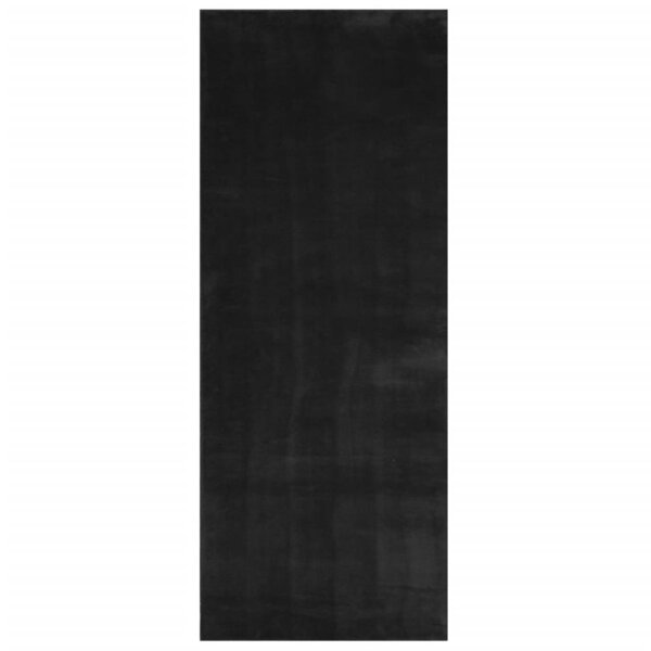 vidaXL Tapis HUARTE à poils courts doux et lavable noir 80x200 cm