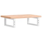 vidaXL Étagère de vasque murale acier et bois massif de hêtre