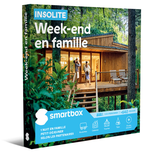 SMARTBOX - Coffret Cadeau Insolite - Week-end en famille -  Séjour