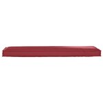 vidaXL Coussin pour banc de palette Bordeaux 140 x 40 x 8 cm