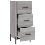 vidaXL Buffet Sonoma gris 34 5x34x90 cm Bois d'ingénierie