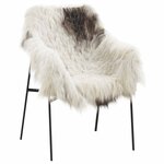 vidaXL Peau de mouton Couleur mélangée (60-70)x(90-100) cm