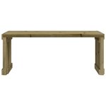 vidaXL Banc de jardin extensible 212 5x40 5x45 cm bois de pin imprégné