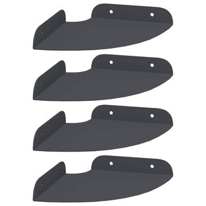 vidaXL Étagère Flottante d'Angle 4 pc Anthracite 15 x 15 x 2 cm