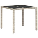 vidaXL Ensemble de salle à manger pour jardin 3 Pièces Gris clair