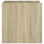 vidaXL Table de chevet chêne sonoma 45x50x50 cm bois d’ingénierie
