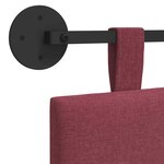vidaXL Tête de lit suspendue Bordeaux tissu