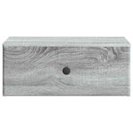 vidaXL Cabinet de chevet mural 2 Pièces Sonoma gris 49 x 34 5 x 20 cm