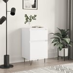 vidaXL Buffet blanc 40x35x70 cm bois d’ingénierie