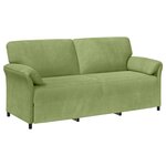 vidaXL Sofa 3 places Vert clair 198 x 83 x 95 cm Velours