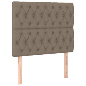 vidaXL Têtes de lit 2 Pièces Taupe 90x7x78/88 cm Tissu