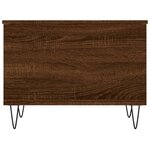 vidaXL Table basse Chêne marron 60x44 5x45 cm Bois d'ingénierie