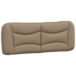 VidaXL Cadre de lit sans matelas Hvar cappuccino 140x200 cm similicuir