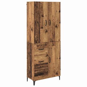 vidaXL Haut Armoire Bois Ancien 69 5 x 34 x 180 cm Bois d'ingénierie