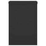 vidaXL Supports pour plantes 2 Pièces noir 25x25x35 cm bois d'ingénierie