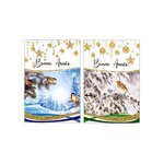 Carte De Voeux - Bonne Année Branches Enneigées Oiseaux Visuel Aléatoire*