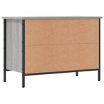 vidaXL Armoire à chaussures sonoma gris 69x35x50 cm bois d'ingénierie