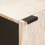 vidaXL Buffet avec stockage Finition Lavage Blanc 40 x 33 x 75 cm