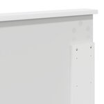 vidaXL Tête de lit Blanc 200 cm Bois d'ingénierie