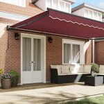 vidaXL Cadre d'auvent Bordeaux 500 × 300 cm