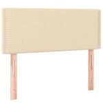 vidaXL Tête de lit Crème 80x5x78/88 cm Tissu