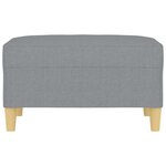 vidaXL Repose-pied Gris clair 70x55x41 cm Tissu