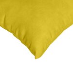 vidaXL Coussins de canapé 2 Pièces Jaune 45 x 45 cm