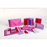 Paquet de 25 cartes simples 210g 82x128 rouge groseille clairefontaine