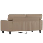 vidaXL Canapé à 2 places Cappuccino 120 cm Similicuir