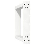vidaXL Pieds de table à manger en U  2 pièces  blanc  50 x (72-73) cm  acier