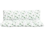 vidaXL Coussins de palette lot de 2 motif de feuilles tissu Oxford