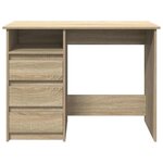 vidaXL Bureau chêne sonoma 102x50x75 cm bois d'ingénierie