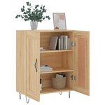vidaXL Buffet chêne sonoma 69 5x34x90 cm bois d'ingénierie