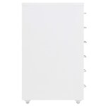 vidaXL Classeur mobile Blanc 28x41x69 cm Métal