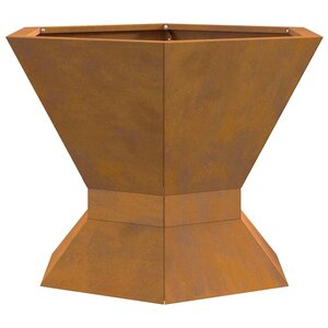 vidaXL Braise Marron 50 x 50 x 40 cm Acier Corten