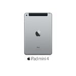 Apple iPad mini 4 Cellulaire - MNWE2NF/A - 7,9" - iOS 9 - A8 64 bits - ROM 32Go - WiFi/Bluetooth/ 4G - Gris Sidéral