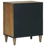 vidaXL Armoire de lit Marron 50 x 33 x 60 cm Bois de mangue massif