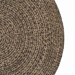 vidaXL Tapis de surface Noir 122 x 183 cm Jute