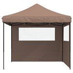vidaXL Tente de fête Marron 292 x 292 x 315 cm Tissu Oxford