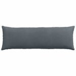 vidaXL Coussins de canapé 2 Pièces Gris foncé 120 x 40 cm