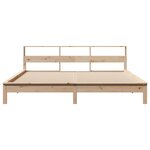 vidaXL Cadre de lit sans matelas 200x200 cm bois massif de pin