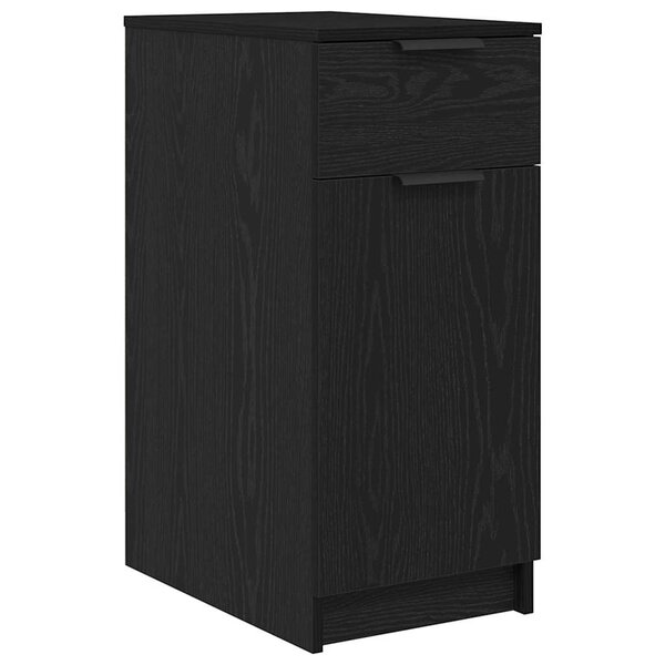 vidaXL Cabinet de Bureau Chêne noir 33 x 50 x 75 cm Bois d'ingénierie