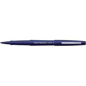 Stylo Feutre Flair Original Nylon Pointe Moyenne Bleu marine Paper Mate