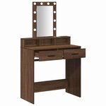 vidaXL Table de Toilette Marron 79 x 41 x 140 cm Bois d'ingénierie
