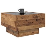 vidaXL Table basse Bois ancien 50 x 50 x 30 cm Bois d'ingénierie