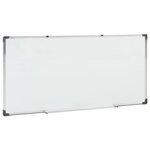 Tableau magnétique panneau écriture école maison bureau 110 x 60 cm acier blanc 02_0045440